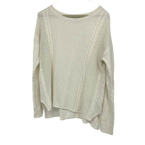 American Eagle Outfitters Sweaters - American eagle nude perforated Creme sweater
